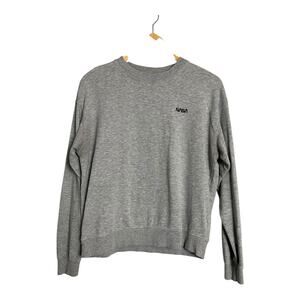 H&M Divided Nasa Sweatshirt Fleece Pullover Gray Nerd Casual Comfy Medium